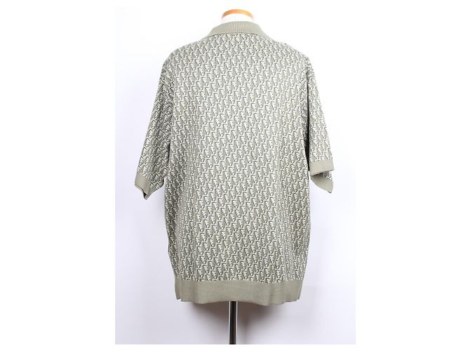 Dior Oblique Piqué Strickshirt mit kurzen Ärmeln XXL - Ansicht 2