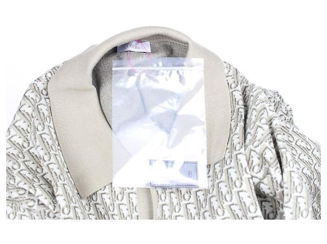 Dior Oblique Piqué Strickshirt mit kurzen Ärmeln XXL - Ansicht 6