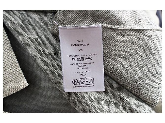 Dior Oblique Piqué Strickshirt mit kurzen Ärmeln XXL - Ansicht 8