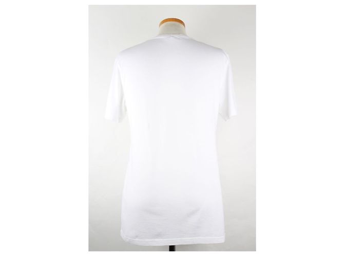 Dior T-Shirt Weiß mit besticktem Terry-Logo - Ansicht 5