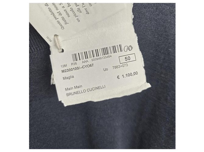 Brunello Cucinelli Kaschmirstrick dunkelblau - Ansicht 8