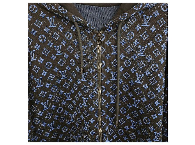 Louis Vuitton Felpa con cappuccio e zip Monogram - vista 4
