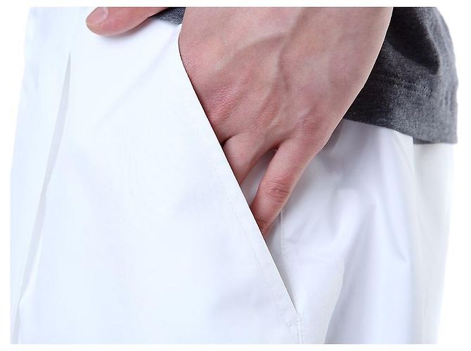 Brunello Cucinelli Pantaloncini a metà lunghezza con vita elastica e patch logo Tennis (White) - vista 18