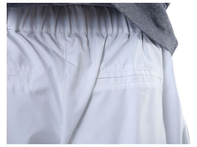 Brunello Cucinelli Pantaloncini a metà lunghezza con vita elastica e patch logo Tennis (White) - vista 19