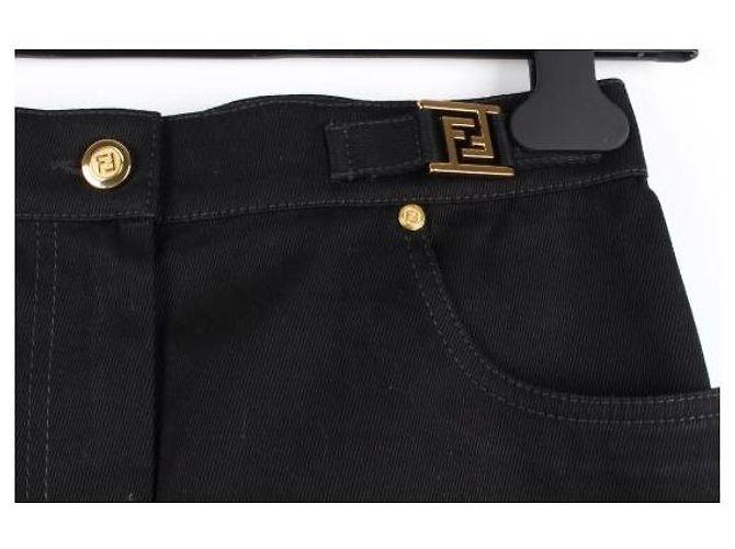 Fendi Falda de algodón chapada en oro - vista 4