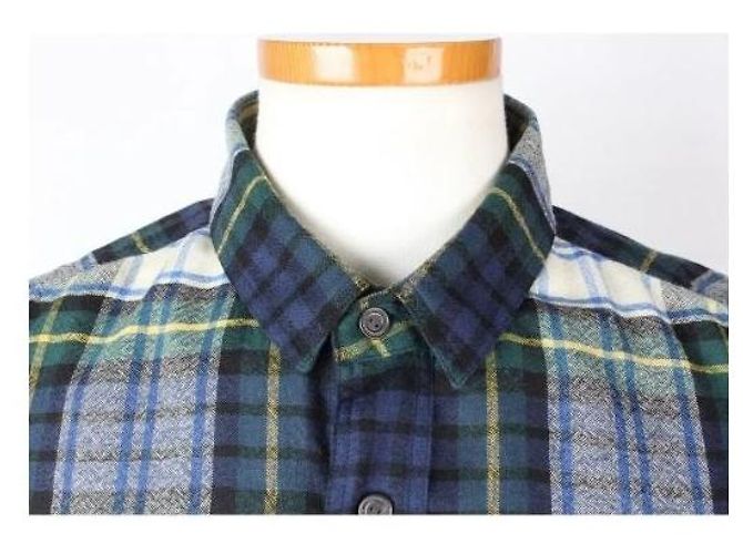 Camicia Burberry a quadri blu - vista 5