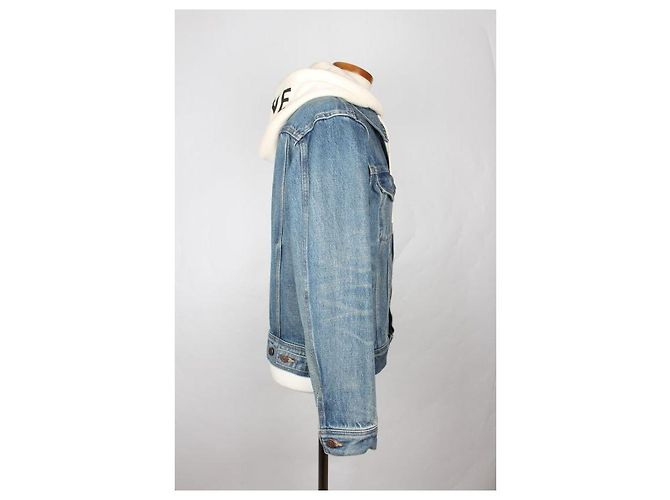 Céline Jeansjacke mit Kapuze Blau - Ansicht 4
