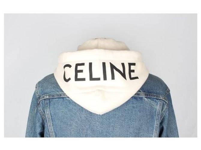 Céline Jeansjacke mit Kapuze Blau - Ansicht 6