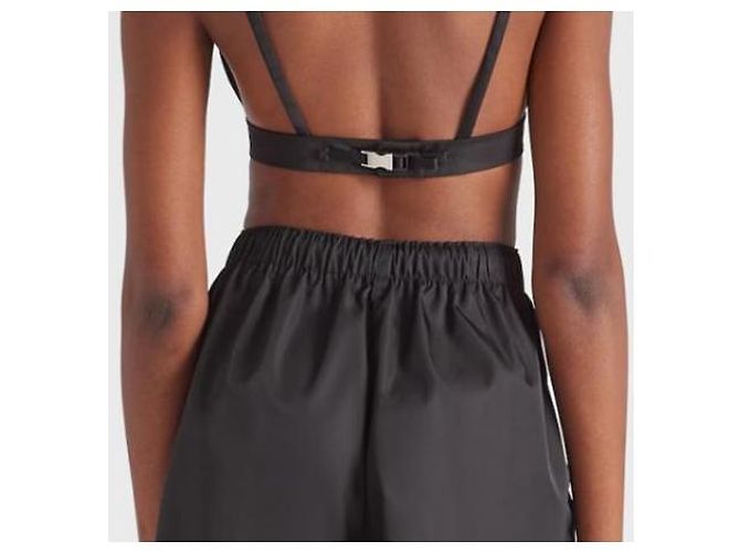 Prada Pantaloncini Re-Nylon Black - vista 5