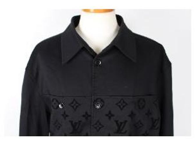 Louis Vuitton Monogram Flocked Overshirt Jacke XL - Ansicht 5