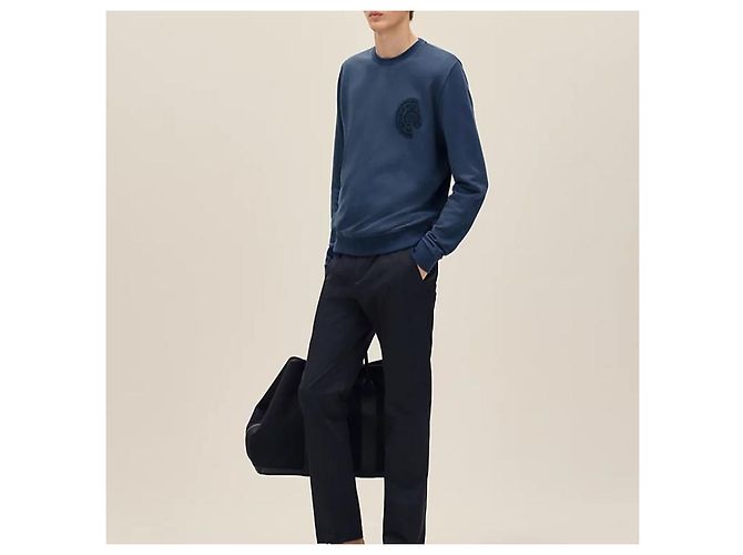 Hermès Crewneck-Pullover Indigo - Ansicht 5