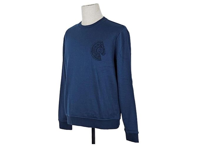 Hermès Crewneck-Pullover Indigo - Ansicht 9