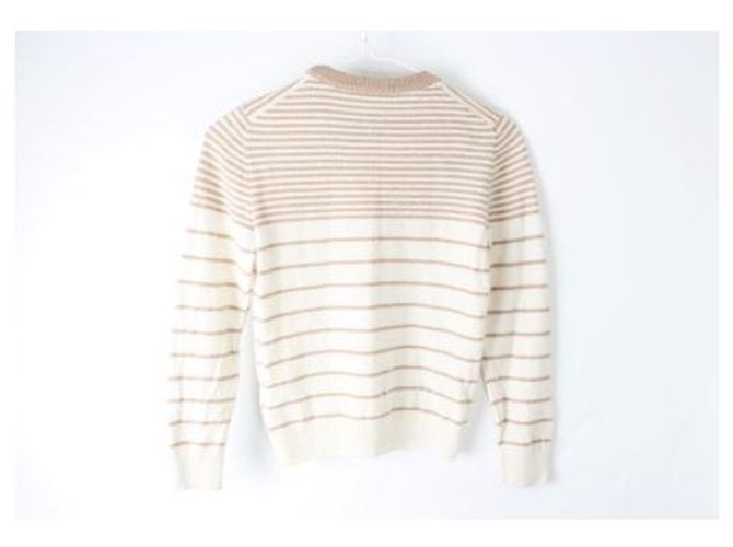 Brunello Cucinelli Kaschmir Strickpullover gestreift beige - Ansicht 2