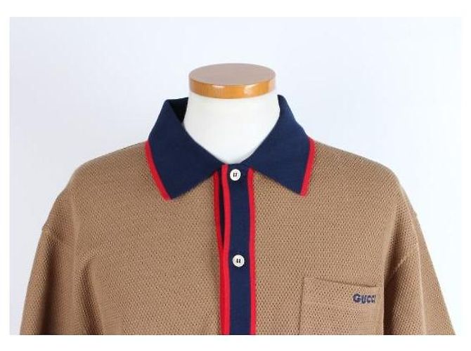 Gucci PK-Hemd aus Wollmischung Braun - Ansicht 5