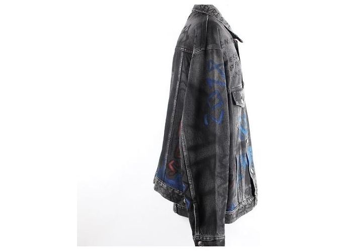 Balenciaga Graffiti Denim Jacke - Ansicht 6