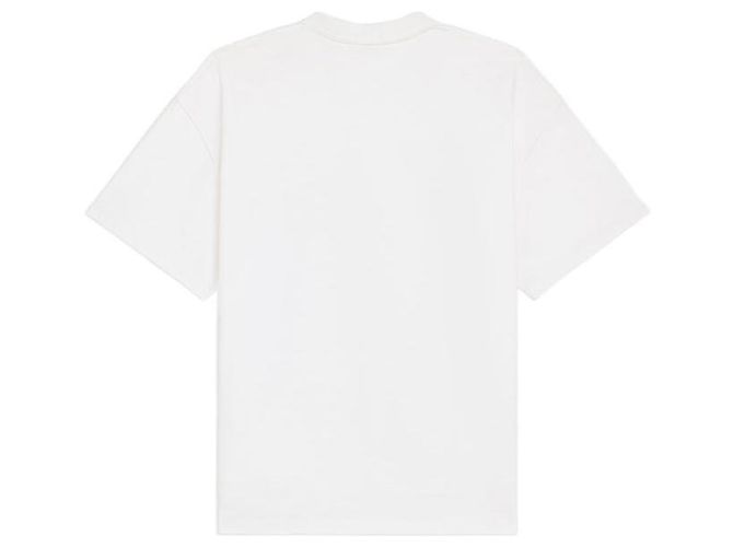 Céline Baumwoll-Jersey T-Shirt mit kurzen Ärmeln Weiß - Ansicht 3