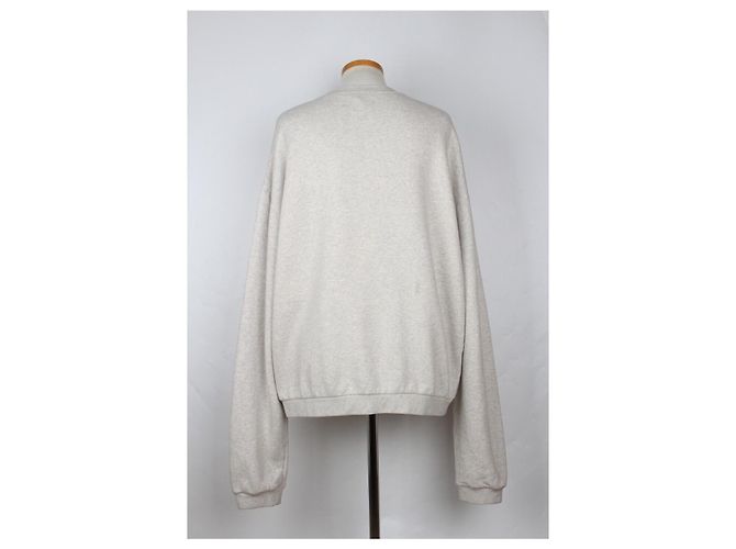 Dior Limited Edition Fleece-Sweatshirt mit besticktem Logo Gray - Ansicht 2