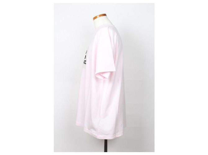 Burberry Oversized T-Shirt aus Stretch-Baumwolle mit rosa Logo-Print - Ansicht 3