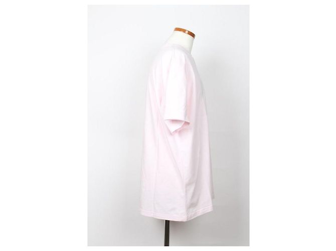 Burberry Oversized T-Shirt aus Stretch-Baumwolle mit rosa Logo-Print - Ansicht 4