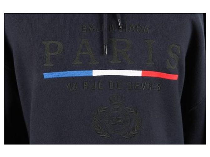 Balenciaga Paris Embroidered Logo Hoodie - Ansicht 7