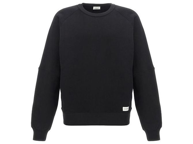Autre Marque Baumwoll-Sweatshirt mit Rundhalsausschnitt und Logo-Patch - Ansicht 2