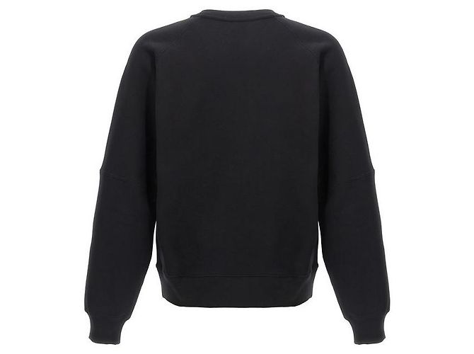 Autre Marque Baumwoll-Sweatshirt mit Rundhalsausschnitt und Logo-Patch - Ansicht 3