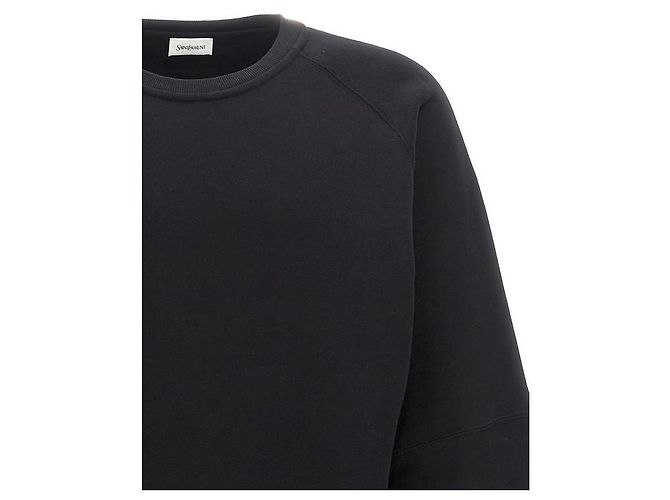 Autre Marque Baumwoll-Sweatshirt mit Rundhalsausschnitt und Logo-Patch - Ansicht 4