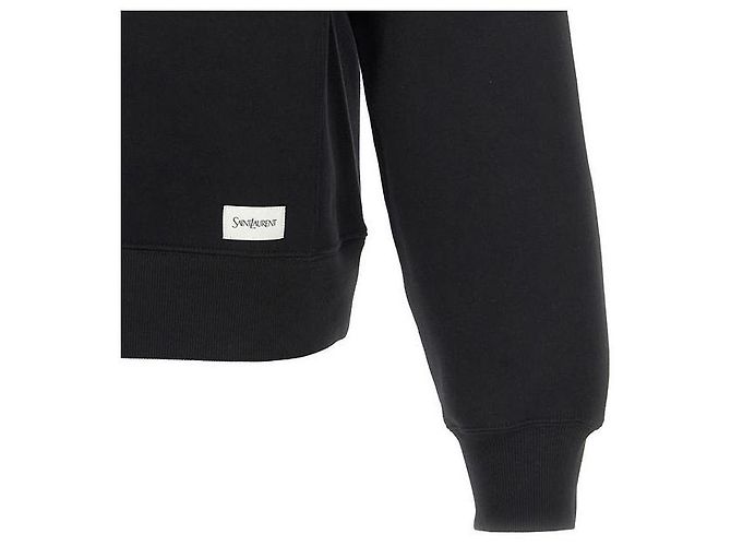 Autre Marque Baumwoll-Sweatshirt mit Rundhalsausschnitt und Logo-Patch - Ansicht 5