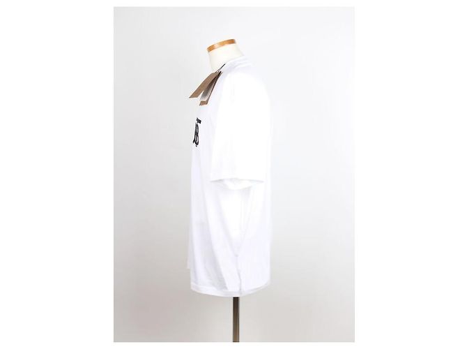 Burberry Monogram Oversized Kurzarm-T-Shirt für Herren Weiß - Ansicht 5