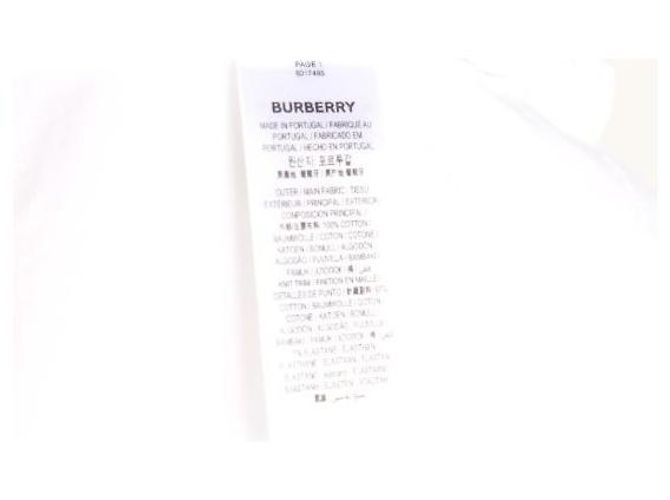 Burberry Monogram Oversized Kurzarm-T-Shirt für Herren Weiß - Ansicht 7