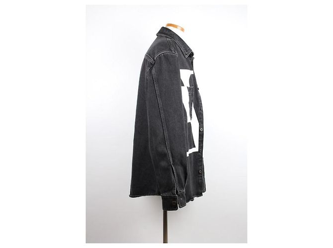 Valentino Schwarze Denimjacke XL - Ansicht 5