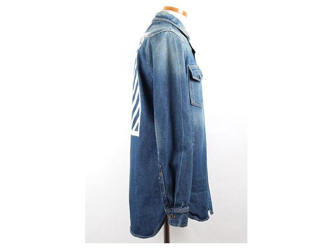 Giacca di jeans Off White blu - vista 5