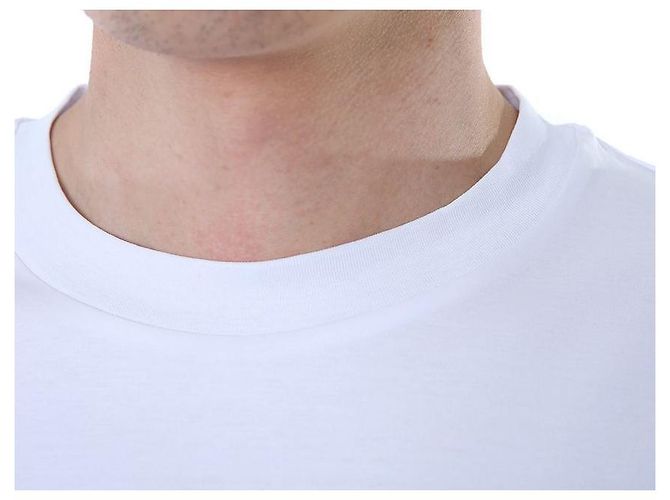 Philipp Plein Steel Leder-Patch Basic Round T-Shirt (White) - Ansicht 23