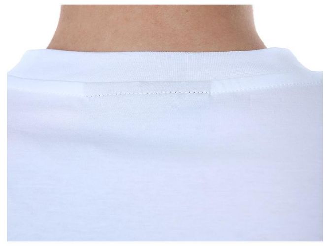 Philipp Plein Steel Leder-Patch Basic Round T-Shirt (White) - Ansicht 27