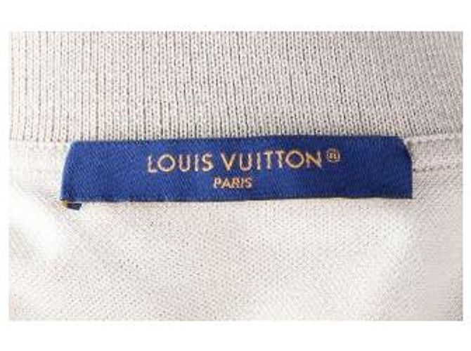 Louis Vuitton Polo clássico de algodão bege - vista 7
