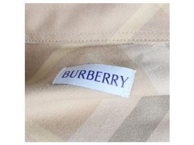 Burberry Überdimensioniertes Baumwollhemd Kariert Beige - Ansicht 7