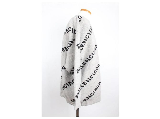 Balenciaga Multi-Logo Strick Grau - Ansicht 3