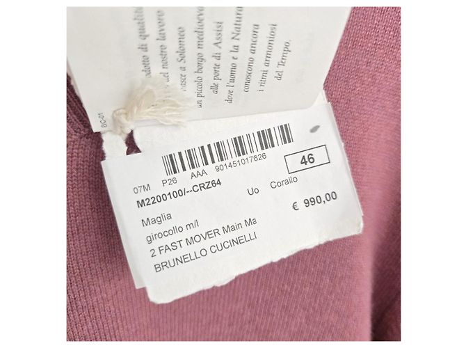 Brunello Cucinelli Kaschmirstrick korallenrot - Ansicht 8