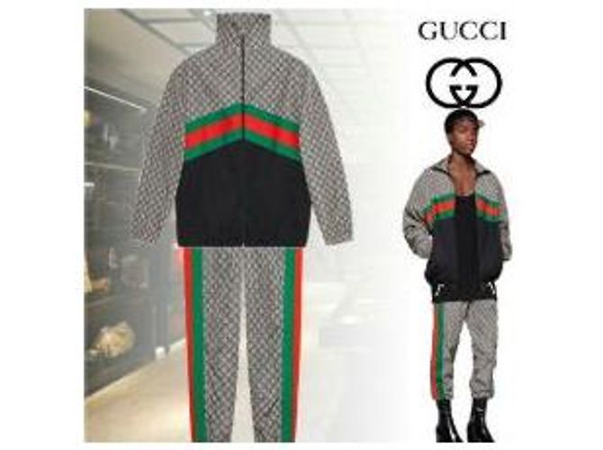 Gucci Giacca antivento in jacquard - vista 10