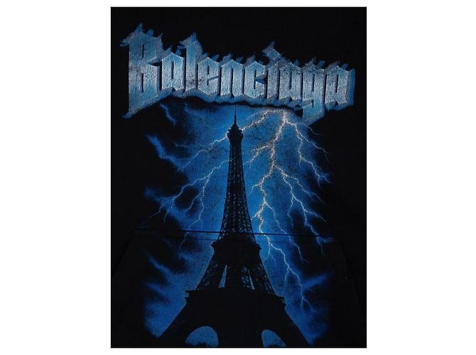 Balenciaga Paris Thunderstorm Medium Fit Hoodie - Ansicht 6