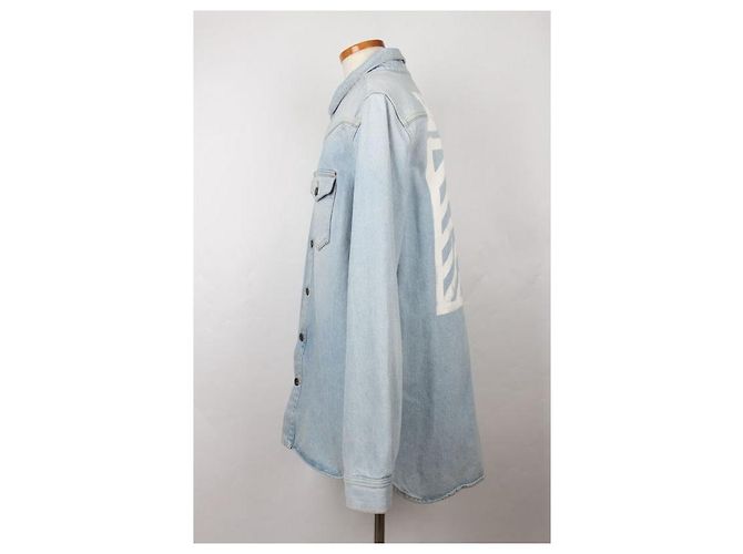 Camicia in denim Off White blu XL - vista 3