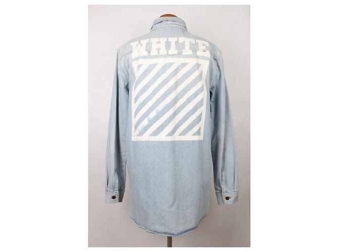 Camicia in denim Off White blu XL - vista 4