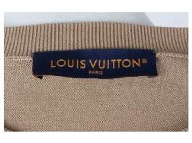 Louis Vuitton Strickpullover mit Rundhalsausschnitt und Monogramm-Ärmeln XL - Ansicht 7