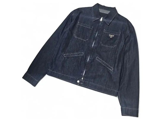 Prada Giacca in denim chiaro con zip
Giacca blu da uomo - vista 2