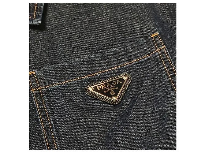 Prada Giacca in denim chiaro con zip
Giacca blu da uomo - vista 8