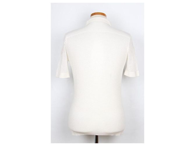 Moncler Jersey de manga corta con cuello de malla - vista 7