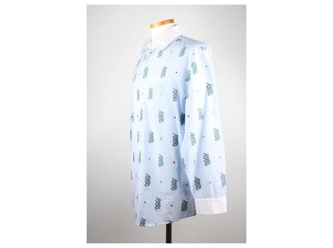 Gucci Schlangenhemd Blau Leder - Ansicht 6