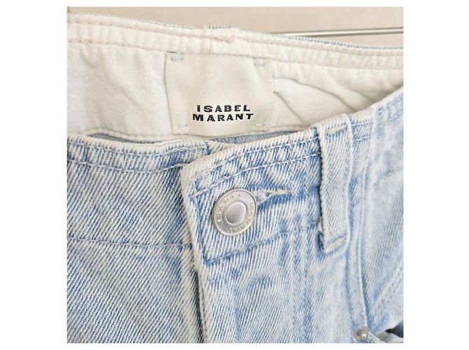 Isabel Marant Pantalones de denim Nilian Light Blue - vista 5