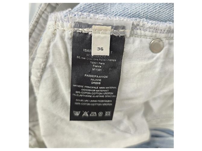 Isabel Marant Pantalones de denim Nilian Light Blue - vista 7