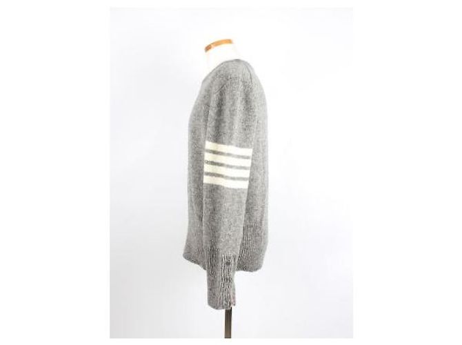 Thom Browne Strickpullover mit diagonalen Armbändern - Ansicht 3